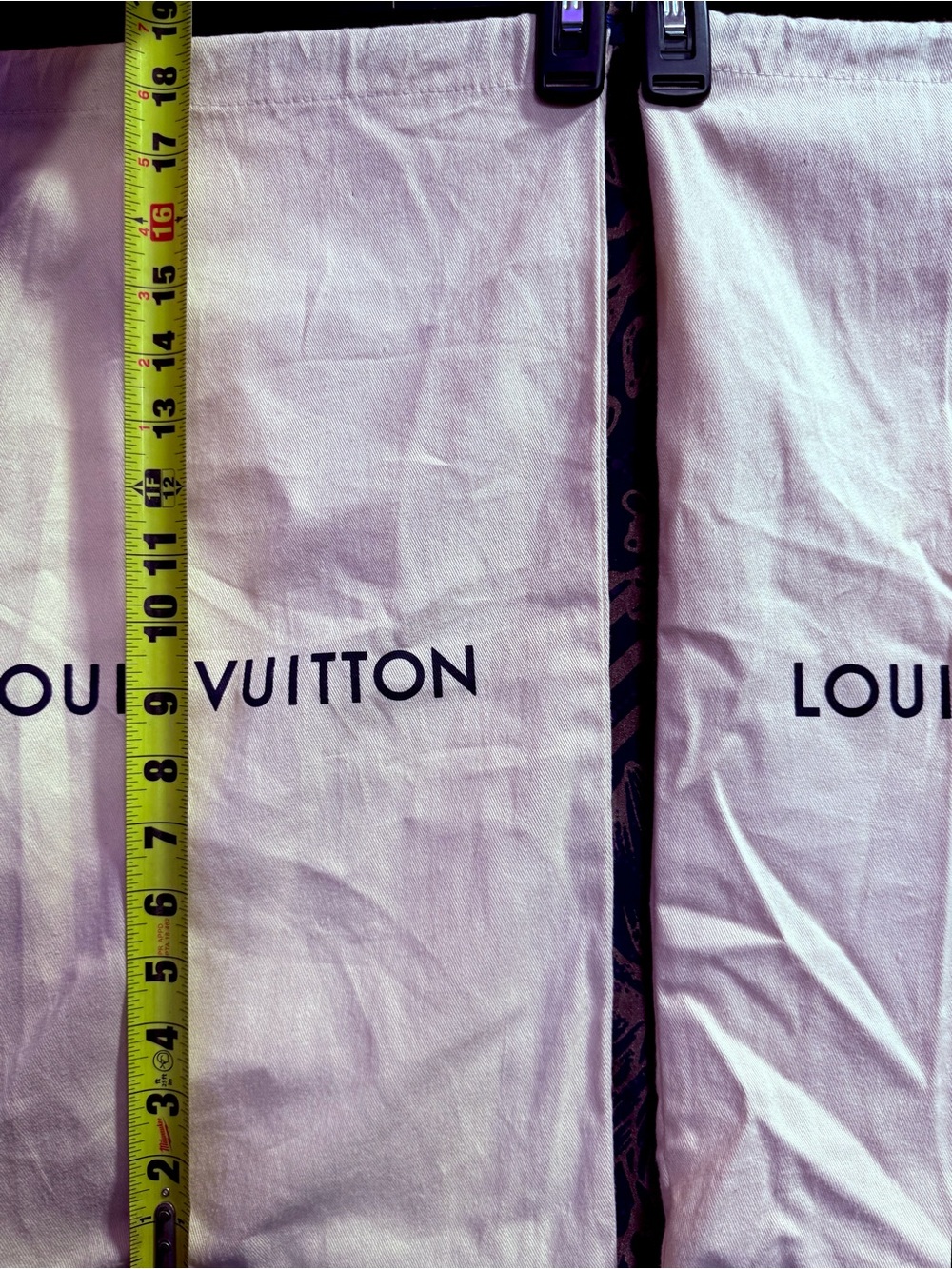 2 Louis Vuitton LV Canvas Dust Bags - Picture 6 of 8
